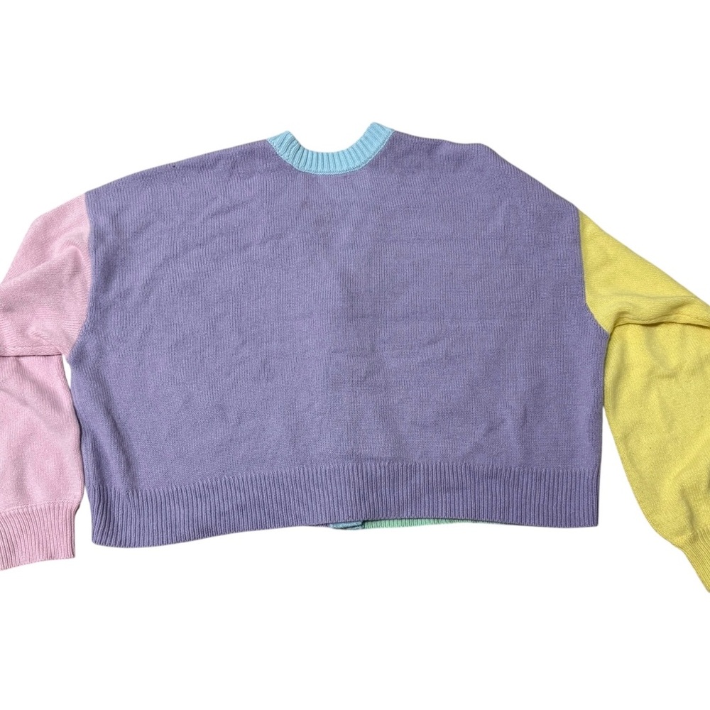 Sweet Society Color Block Pastel Sweater Hot Topic - Picture 3 of 5